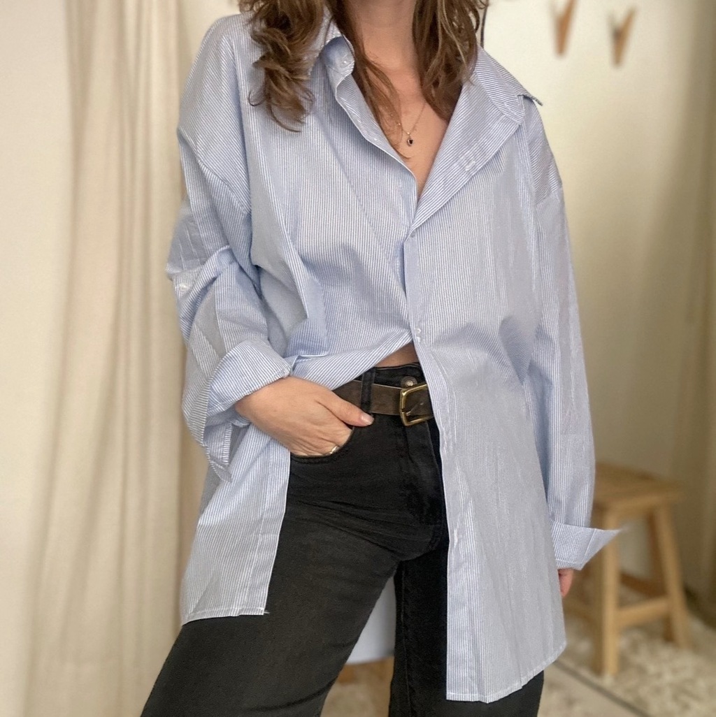 Camisa rayada mujer deals