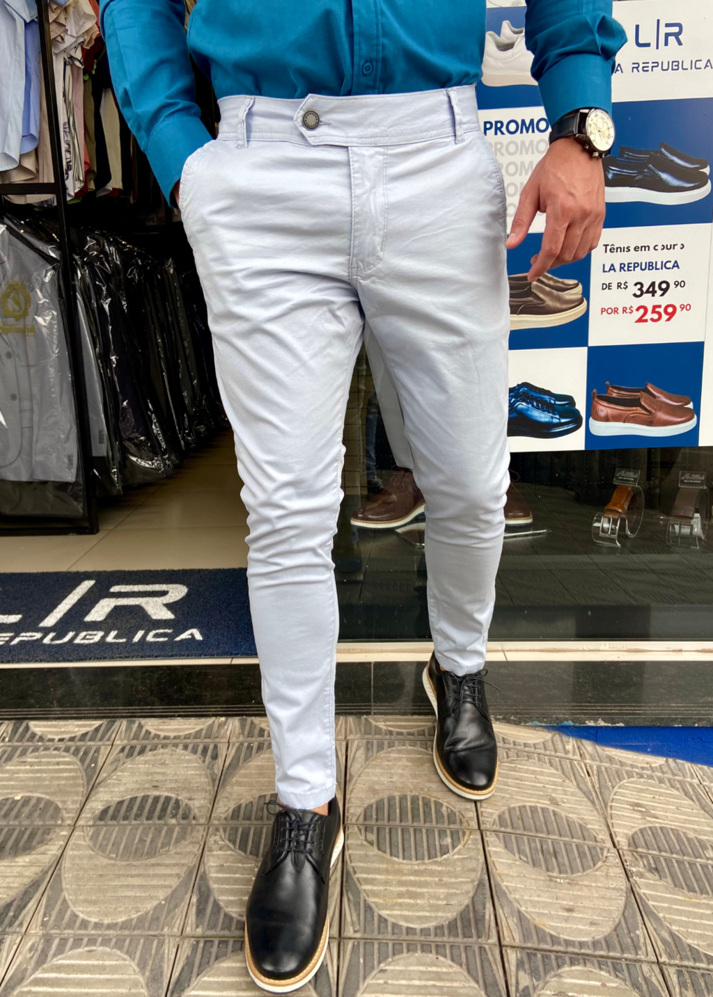 Calca sarja best sale bebe
