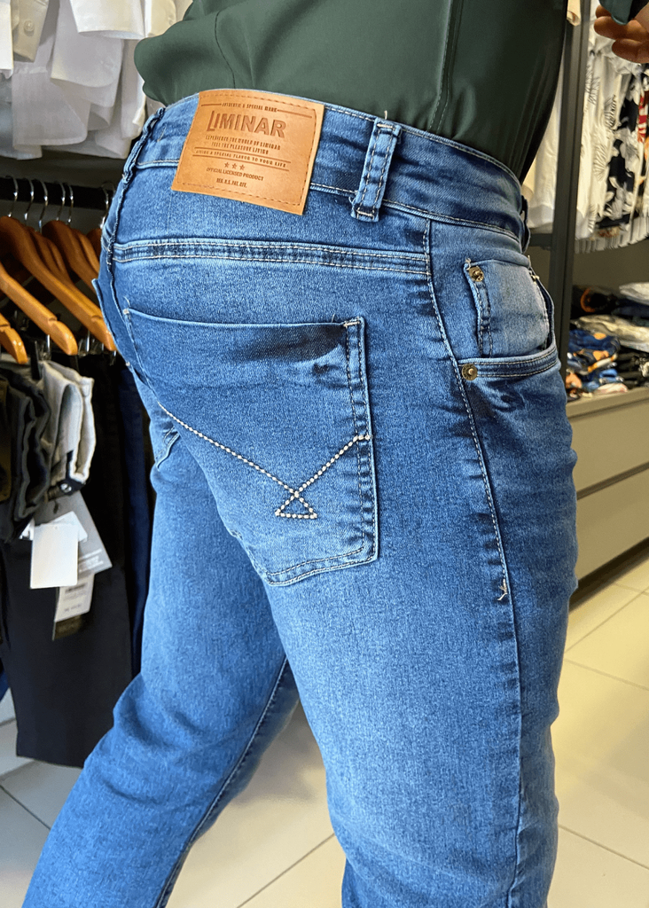 CALÇA SARJA MASCULINO SPORT FINO SKINNY PRETA - Liminar Jeans
