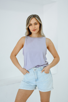 Musculosa de lino Daray