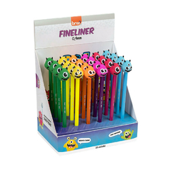 Caneta Fineliner 0.4mm Monstro Brw - 6 pçs