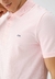 POLO LACOSTE SLIM FIT EM MINI PIQUÉ STRETCH ROSA