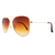 Óculos Aviador Clássico Marrom com Rosé Degradê na internet