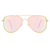 Óculos Aviador Clássico Rosé Espelhado