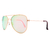 Óculos Aviador Clássico Rosé Espelhado na internet