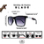 Óculos Blade Preto Fosco com Branco Degradê - loja online