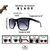 Óculos Blade Preto Fosco com Cinza Degradê - loja online