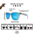 Óculos Jack Cinza Fosco com Azul Espelhado - loja online