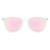 Óculos Jack Transparente Fosco com Rosa Espelhado na internet