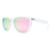 Óculos Jack Transparente Fosco com Rosa Espelhado - Amazonisunglasses