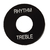 Placa Treble/Rhythm Gibson Preta C/ Print Branco - PRWA 020 - comprar online