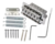 Kit Dolphin Ponte Guitarra Stratocaster Tremolo Cromada - DP 1286