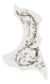 Escudo Violão Ronsani Vintage Floral Branco - EV3 - comprar online