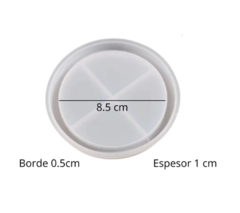 MOLDE SILICONA CIRCULO BANDEJA X 9 CM - comprar online