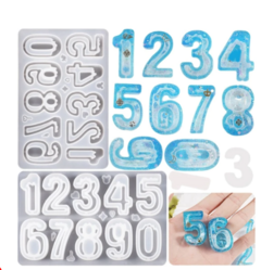 MOLDE SILICONA NUMEROS SHAKERS Y MINI FORMITAS DECORACION