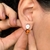 Mini Âmbar earrings with diamond