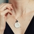 Big Luna necklace with diamante on internet