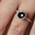 Luna ring with diamond - online store