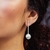 Long Brinque earrings with diamond