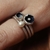 Luna ring with diamond + Mini Luna ring + Leve ring