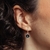 Mini Luna earrings with diamond