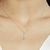 Small Esmeralda necklace with diamond - buy online