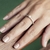 Image of Mini Sole ring + Mini Pétalas ring + Dia ring + Leve ring