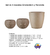 Set Macetas X3 Decorativo Hogar Poliuretano Floridis Interior / exterior - PlanetaGM