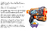 Pistola De Dardos Zuru X Shot Skins Flux Diseños - comprar online