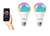 Lamparas Led Smart 9w Wifi Colores Multicolor Fría x 2 unidades