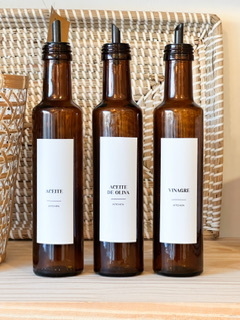 Botella Ambar Aceite/Vinagre/Oliva