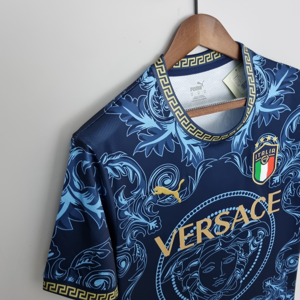 Camisa versace azul sale