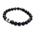 Pulsera de Piedra Agata Negra Facetada/23 - comprar online