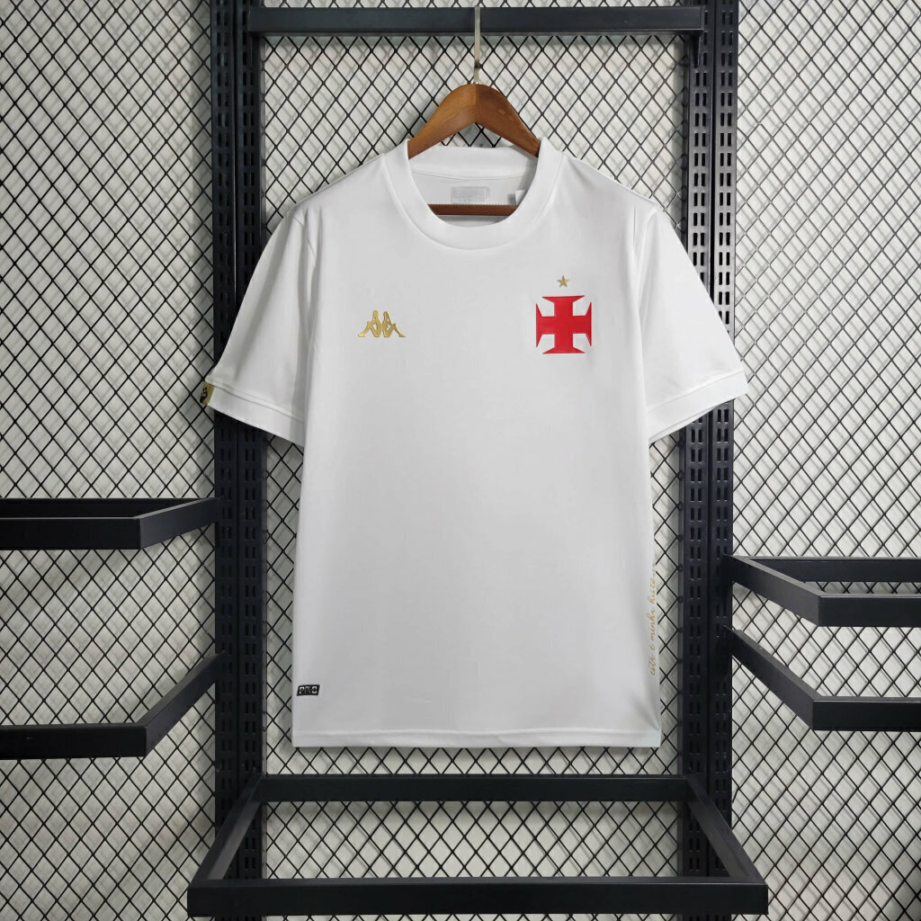 Camisa Vasco Goleiro 2023/24 - Torcedor Kappa Masculina - Branca