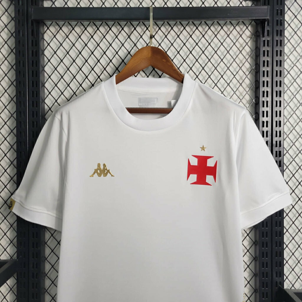Camisa Vasco Goleiro 2023/24 - Torcedor Kappa Masculina - Branca