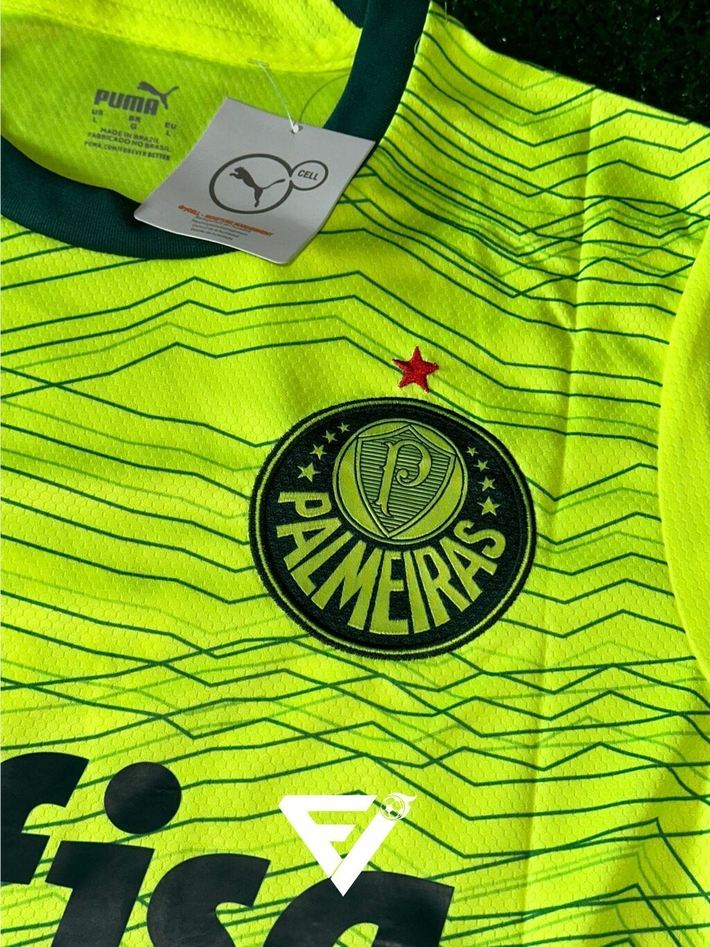 Camisa Palmeiras III 2023/24 - Torcedor Puma Masculina - Verde Limão