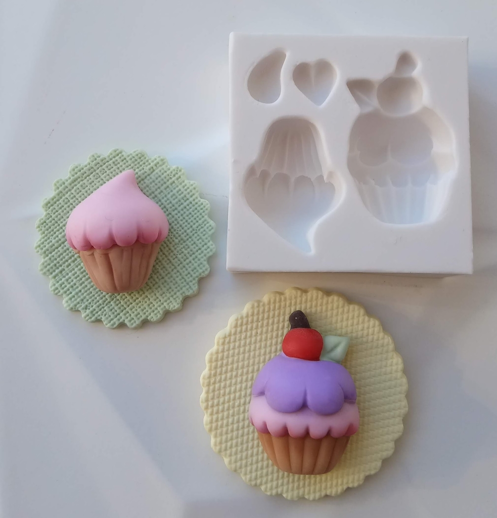 Molde de Silicone - codg 39 - Cupcake Fofinho - MD Moldes