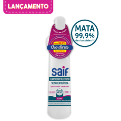 LIMPADOR SECAGEM RAPIDA BACTERICIDA C/ ALCOOL SAIF SQUEEZE