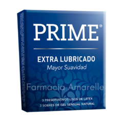 PRESERVATIVOS PRIME x3 - EXTRA LUBRICADO