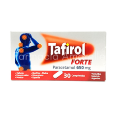 TAFIROL FORTE - PARACETAMOL 650 x 10 COMPRIMIDOS