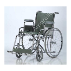 CARE QUIP- SILLA DE RUEDAS DE ACERO CROMADAS