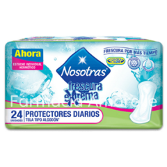 NOSOTRAS PROTECTORES DIARIOS - FRESCURA EXTREMA x 24 UNIDADES