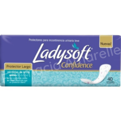 LADYSOFT - PROTECTOR CORTO PARA INCONTINENCIA LEVE x 40 UNIDADES