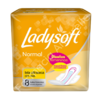 LADYSOFT TOALLITAS FEMENINAS - NORMAL CON ALAS x 8 UNIDADES