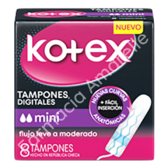 KOTEX TAMPONES DIGITALES - MINI x8 U.