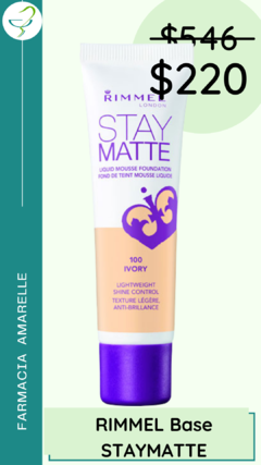 BASE RIMMEL STAY MATTE 100 IVORY