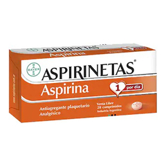 ASPIRINETAS 100mg - x14 COMPRIMIDOS
