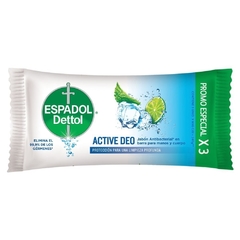 ESPADOL JABON ANTIBACTERIAL ACTIVE DEO PACK x 3U