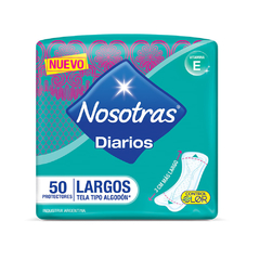 NOSOTRAS PROTECTORES DIARIOS LARGOS x 50