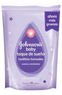 Johnson's Baby Toque de sueño Toallitas Húmedas x50u